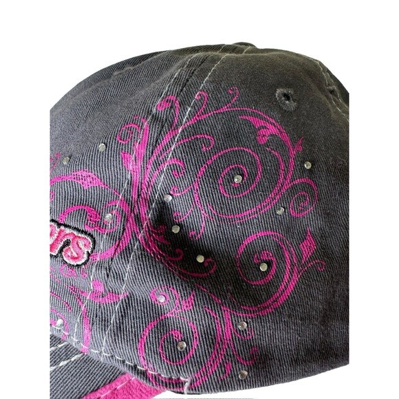 PBR Professional Bull Riding Ladies Pink Grey Outdoor Cap Hat Adjustable- HTF - Picture 7 of 14